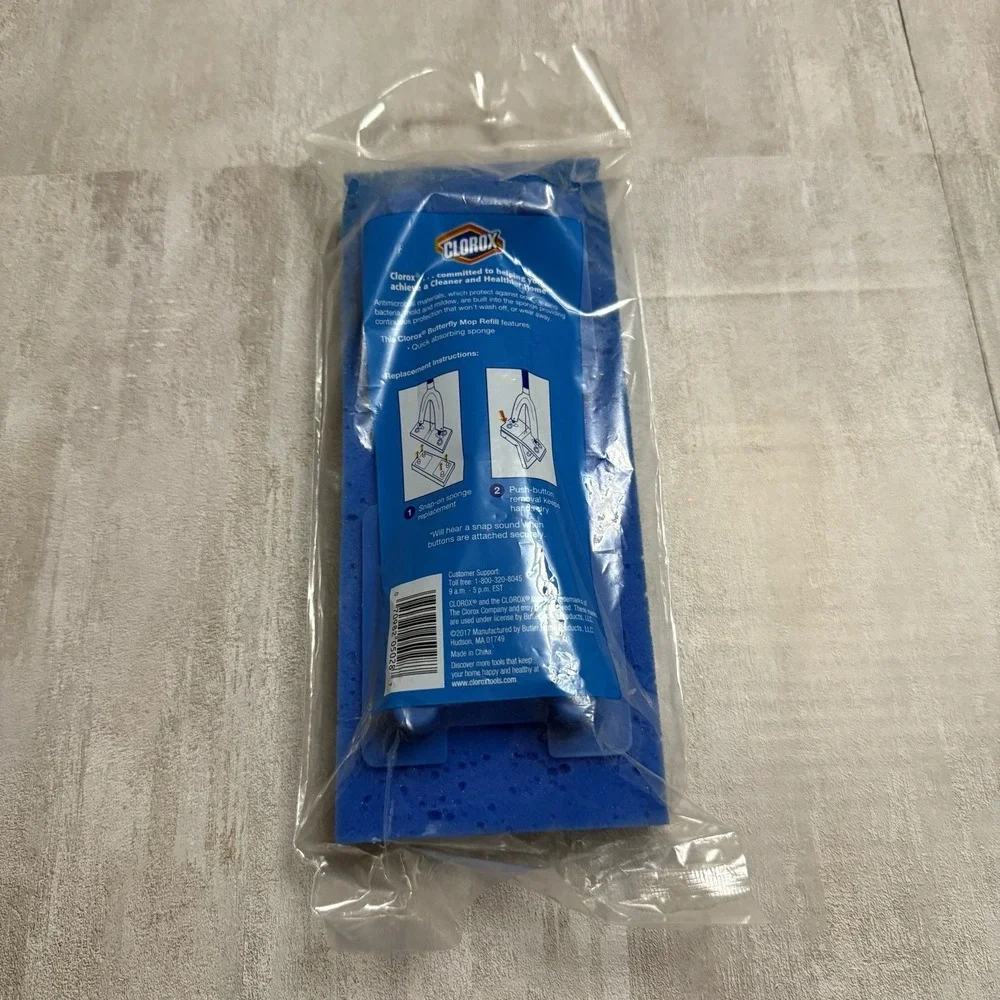 Clorox Butterfly‎ Mop Refill Easy Push Button Replacement